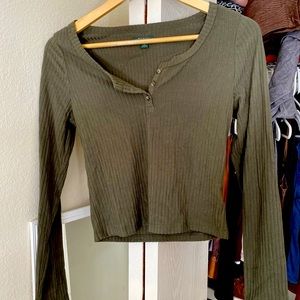 fitted ribbed long sleeve